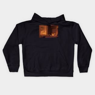 Haunting Motel Light Kids Hoodie